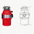 品勒(PiADLIEK) PL600 食物垃圾处理器处理机研磨家用厨房厨余粉碎机 厂家免费安装(红色)第3张高清大图