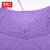南极人女士性感蕾丝V领美体显瘦超弹性棉质保暖基础打底内衣套装(0072紫罗兰)第3张高清大图