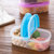 创简坊（CJIANFF）儿童装水果盒子透明便当宝宝外出便携式保鲜分格饭盒(粉色+紫色+绿色+蓝色(共4个))第2张高清大图