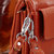 莫尔克（MERKEL）时尚牛皮女士手拿包多功能真皮斜跨多层小包软皮夹包女式蛇纹单肩手抓包(玫红)第4张高清大图