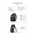 APPLES苹果双肩包女2020新款韩版百搭女包书包时尚牛津布旅行包(黑色急速单车)第7张高清大图