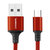 秋叶原（CHOSEAL）安卓数据线手机充电线Micro数据传输线USB充电器电源线 1米 红色 QS6802RT1第4张高清大图