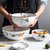 方碗家用大碗汤碗面碗沙拉简约北欧家用餐具可爱陶瓷碗米饭碗套装(4.5寸圆碗 1个装)第8张高清大图