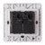 西门子开关插座面板 远景系列 雅白色10A五孔86型(双开单控带荧光)第5张高清大图