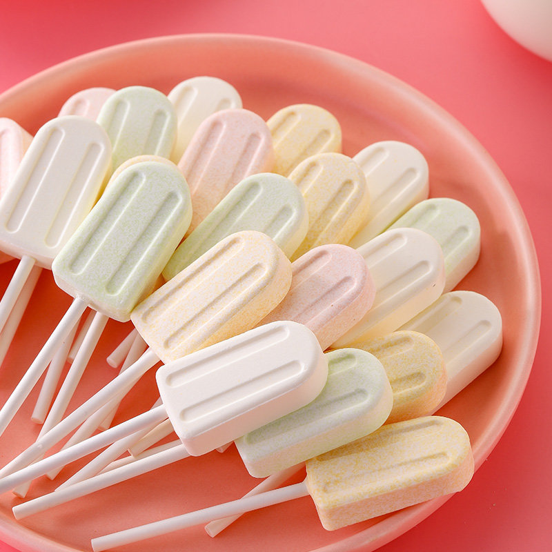 gdcrisp棒棒糖网红零食可爱益生元奶棒糖新西兰奶源干吃奶片儿童糖果
