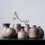 创简坊（CJIANFF）花器陶瓷日式粗陶手工个性创意摆件家居水培花插花瓶(粗陶花器款式八)第2张高清大图