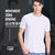 TP夏季新款速干T恤男女情侣短袖圆领纯色简约吸汗透气跑步运动T恤TP8044(白色 XL)第3张高清大图