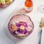 玻璃碗沙拉碗日式金边碗碟家用餐具个性饭碗水果盘子甜品碗高颜值(古代紫描金小号1只送2果叉)第4张高清大图