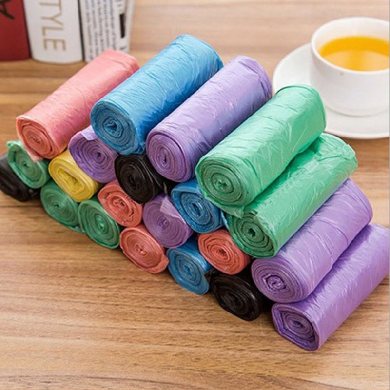 佐禧佑福彩色垃圾袋5连包100个装zmcjad1zmcjad1垃圾袋