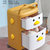 ALCOCO儿童玩具收纳柜抽屉式零食储物柜宝宝婴儿衣柜绘本话书置物架2层-黄色M519-2YM黄 萌鸭造型 材质安全第2张高清大图