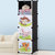 索尔诺 卡通衣柜简易儿童宝宝婴儿收纳柜组合塑料树脂 组装衣橱衣柜(果绿色 魔片衣柜A3004)第3张高清大图