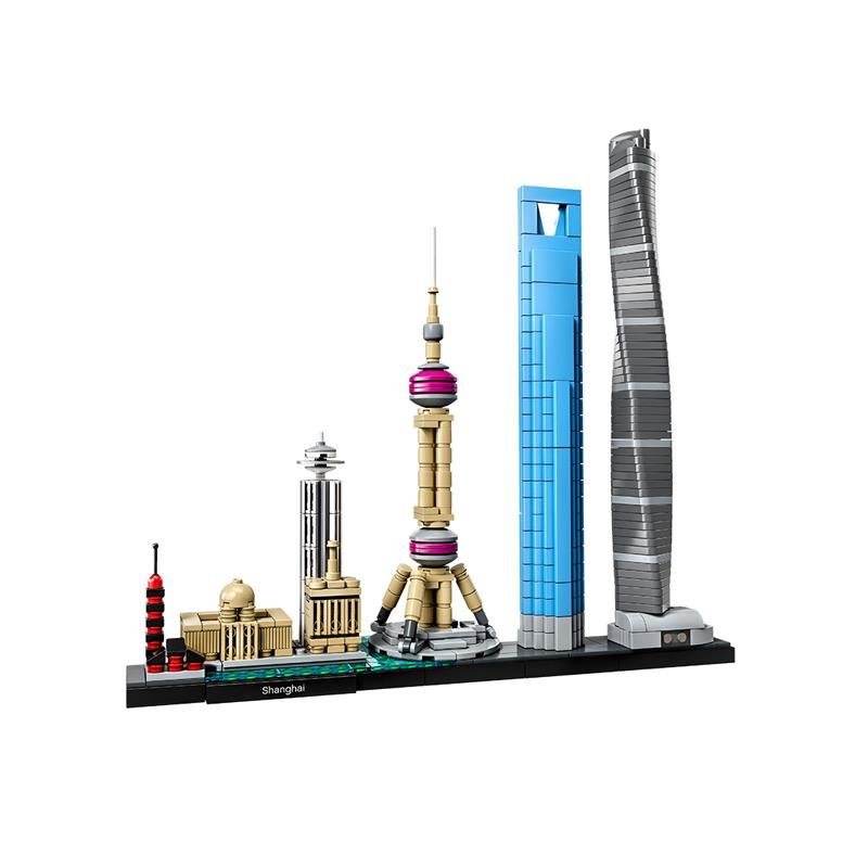 乐高建筑系列21039天际线上海拼装积木玩具