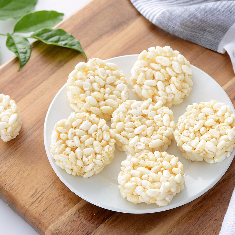 米老头青稞米饼芝麻味400g 非油炸烘焙爆米花 休闲办公零食大礼包