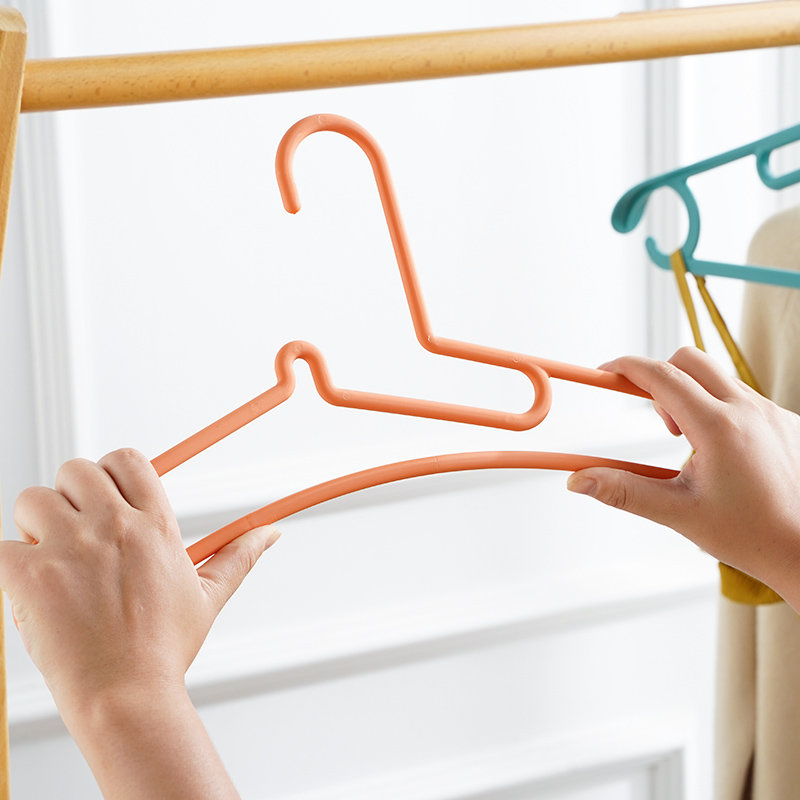 衣架无痕家用晾衣服撑子肩角防滑挂晒衣撑塑料凉衣架子宽肩晾衣架10个