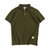 新品 基础款 复古纯色短袖翻领POLO衫 男式半袖素色T恤(S 军绿色)第3张高清大图