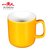 马克杯 情侣杯子陶瓷杯马克杯创意办公室大容量咖啡杯(马克杯黄)第3张高清大图