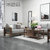 一米色彩 实木沙发 中式沙发 沙发 客厅 实木 现代中式木沙发组合 客厅沙发(细麻 单人+双人+三人)第4张高清大图
