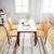 a家家具 现代简约餐桌椅组合小户型家用一桌四椅长方形大理石餐桌(胡桃木色 单餐桌)第5张高清大图