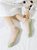 蕾丝花边袜女日系透明玻璃水晶仙女袜夏季冰丝短筒薄丝袜花朵袜子(白色4双 均码)第2张高清大图