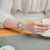 卡西欧手表 SHEEN系列潮流时尚简洁的双针超薄表内印花式设计（樱花）女表SHE-C110CGL-4AUPFH 国美超市甄选第5张高清大图
