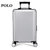 POLO拉杆箱20寸登机箱PC旅行行李箱(银灰色)第2张高清大图
