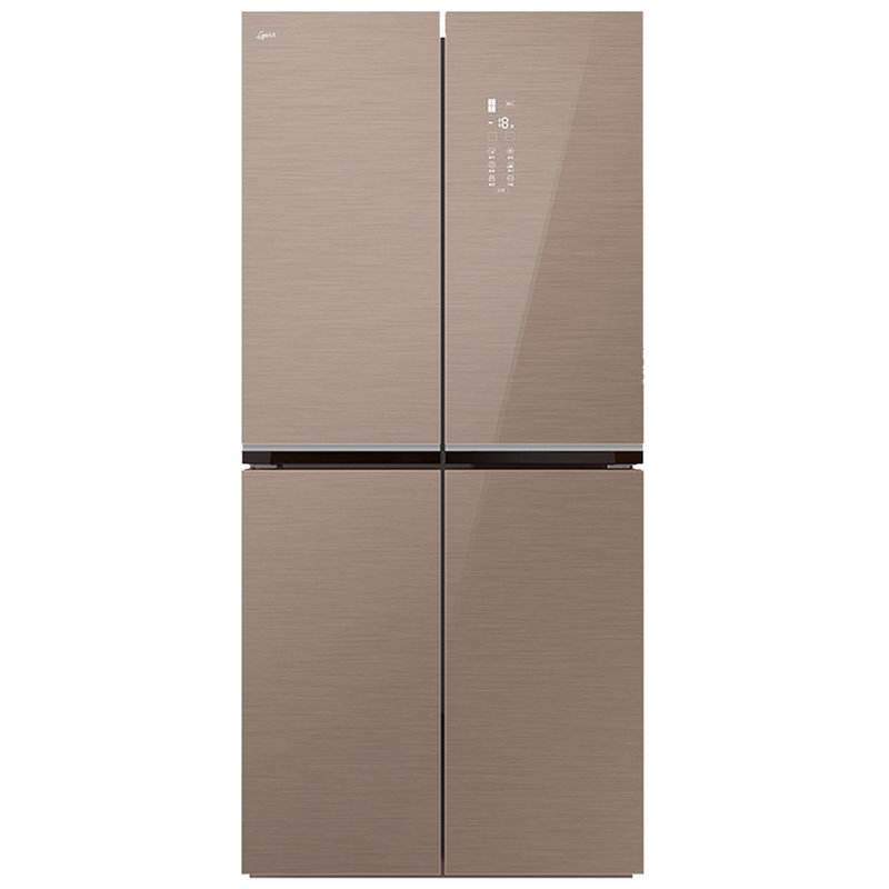 国美gomebcdgm490bwfa490升十字对开门冰箱手机控制摩卡金