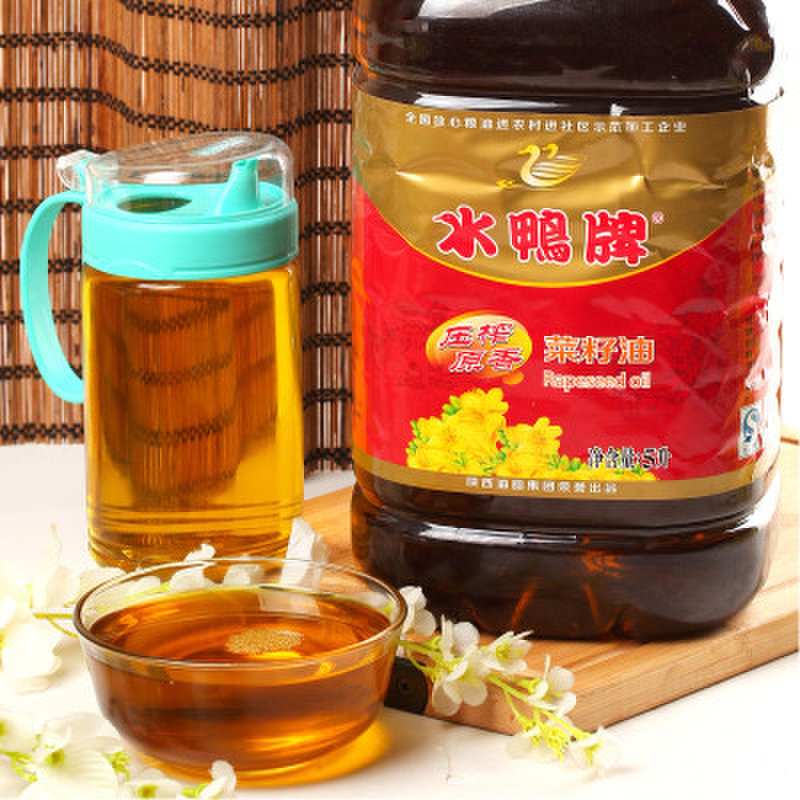 水鸭牌压榨原香菜籽油5l/瓶