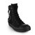 RICK OWENS DRKSHDW女士黑色皮革运动帆布鞋 DU20S5811-MU-0935黑 时尚百搭第4张高清大图