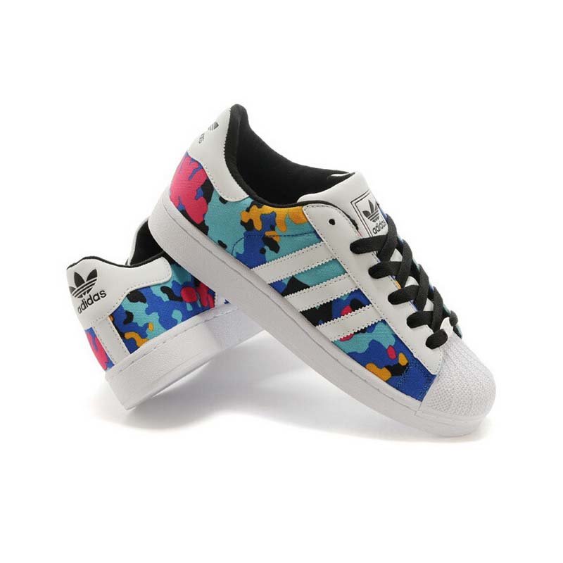 阿迪达斯adidas三叶草贝壳头涂鸦系列男女休闲鞋板鞋男鞋女鞋帆布涂鸦