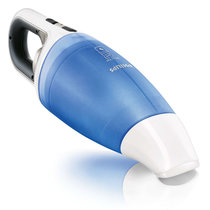 飞利浦（Philips）无线充电型便携式 手持吸尘器 车载/家用 干湿两用 蓝色(宝蓝色 FC6142)