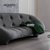 北欧写意沙发家具ligneroset弧形沙发布艺意式设计师客厅轻奢简约双人沙发(玫红色)第3张高清大图