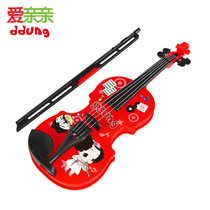 爱亲亲 ddung/冬己 儿童乐器仿真电子琴玩具小提琴 男女孩玩具(红色)