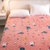 雅乐巢(GAGAKUNEST)新款-法莱绒床护垫可水洗床垫保暖薄床褥学生榻榻米垫子宿舍单人冬天床褥双人床垫(动物世界)第4张高清大图