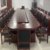 锦旭芃沐 办公家具油漆实木贴皮4.5米会议桌LY-HYZ01 含16把椅子(胡桃色 默认)第4张高清大图