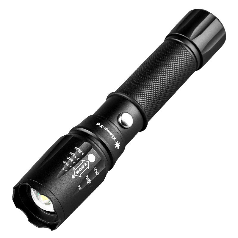 神鱼强光远射手电筒可充电led户外家用usb直充迷你便捷防水防身