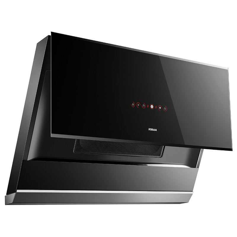 侧吸式灶具 钢化玻璃 大吸力油烟机 免拆免洗 cxw-220-5701 黑色