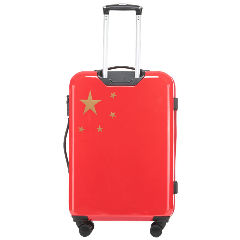 索奥suoao 中国风 国旗时尚拉杆箱 长城旅行箱28寸(长城兰)