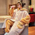 夕霓  多款可选 长毛绒睡袍套装冬季加绒加厚法兰绒睡衣可爱女士珊瑚绒休闲家居服(19900 XL)第3张高清大图