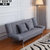 TIMI 现代简约可折叠沙发 家用沙发床 两用经济型沙发 懒人折叠沙发(深灰色款 三人折叠沙发)第2张高清大图