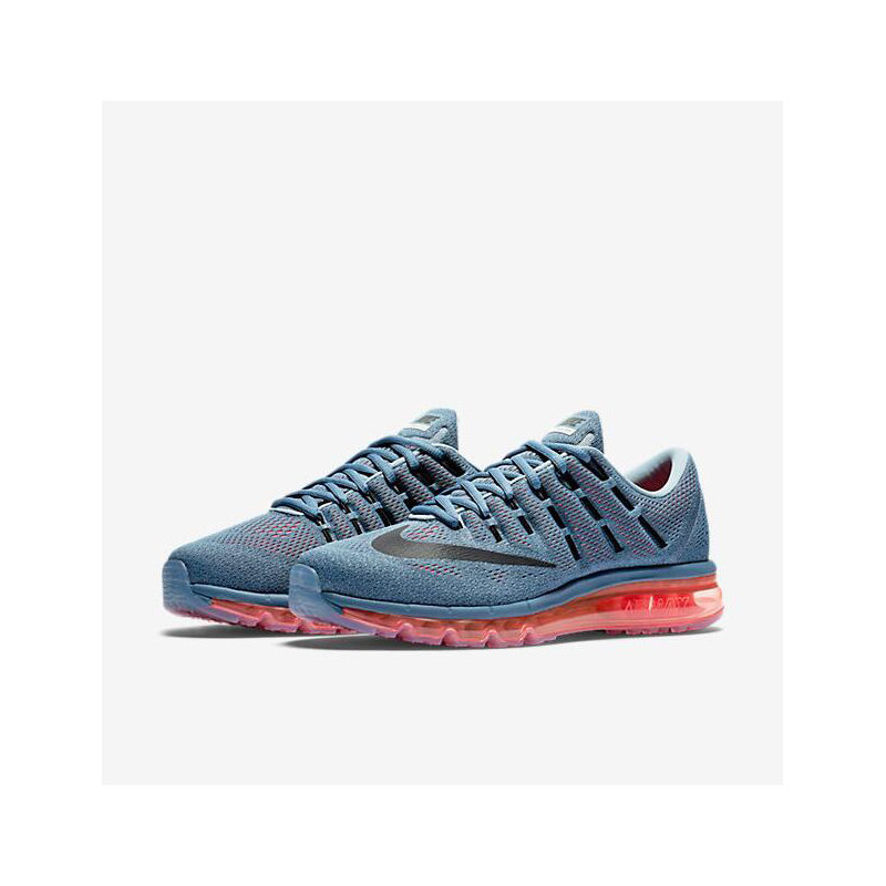 nike air max2016耐克男鞋跑步鞋網面運動鞋氣墊休閒鞋(海霧桔 45)