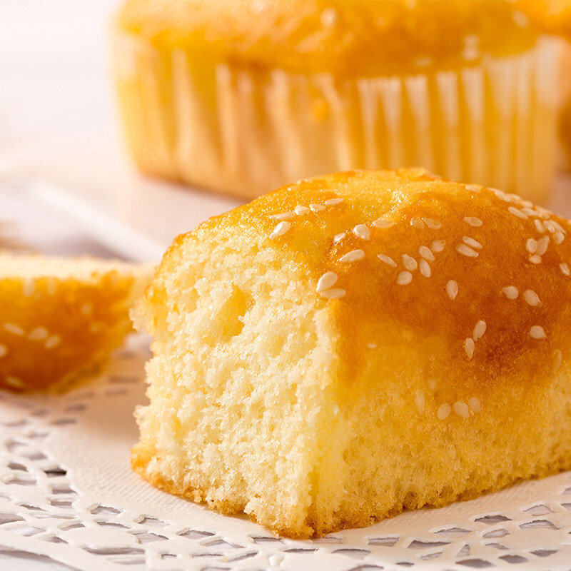 徐福记磨堡欧式传统蛋糕芝麻味190g营养早餐面包休闲零食下午茶点心