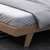 斯蒂朗 B03 北欧实木床 简约现代1.8米双人床 1.5米卧室单人床 布艺软靠软包布床(胡桃色 1.5米全实木床+床垫+床头柜*2)第3张高清大图