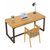 俊采云JCY-Q26实木电脑桌公司办公桌会议桌家用书桌学习桌写字台长条桌（单位：张）(铁艺+松木)第3张高清大图