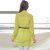 2013春夏装新款新品 韩版女装宽松长款雪纺上衣衬衫CS5(绿色 L)第2张高清大图