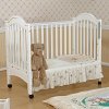 爱斯博儿 婴儿床实木婴儿床 实木欧式宝宝童床BB床白色高端婴儿床