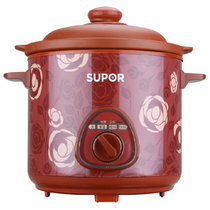 苏泊尔（SUPOR）DKZ30B11-230电炖锅 红陶电炖盅煮粥煲汤 3L