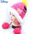 迪士尼公主儿童宝宝帽子秋冬新款加厚保暖女童护耳针织毛线帽(SP71002玫红)第2张高清大图