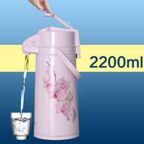 宝菱2.2升玻璃内胆保温壶气压壶热水瓶 保温瓶水瓶气压水壶(粉色2.2升)