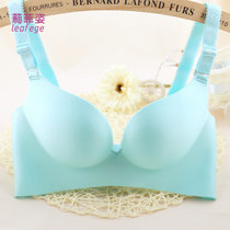 莉菲姿 一片式隐形无痕无钢圈文胸光面超聚拢调整型内衣女(浅蓝色 70B)