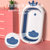 ALCOCO婴儿洗澡盆宝宝折叠浴盆儿童可坐躺家用大号沐浴桶蓝色 安全防滑 坚固耐用第2张高清大图